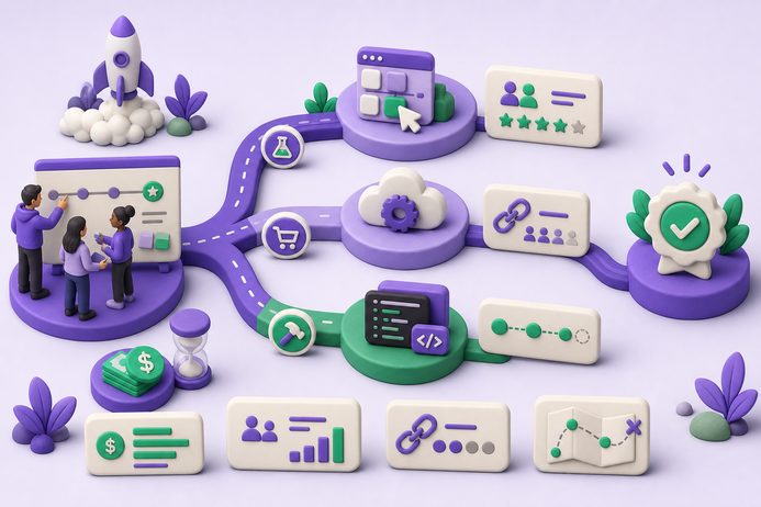 Featured image for Build vs. Buy vs. No-Code: How Early-Stage Startups Should Decide Featured image for Build vs. Buy vs. No-Code: How Early-Stage Startups Should Decide